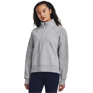 Under Armour Women's Heather Gray Half-Zip Sweatshirt